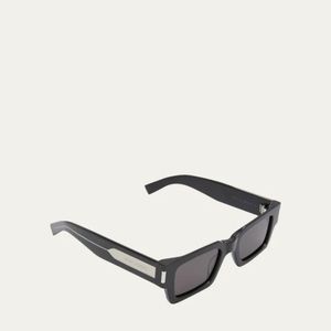 Saint Laurent rectangle sunglasses in acetate and nylon